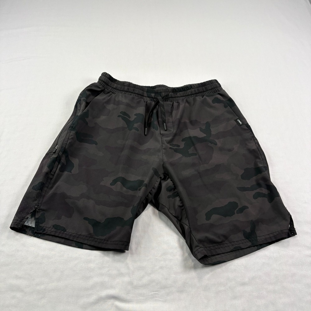 UNRL Golf Shorts Mens Medium Gray Camo Athletic Stretch Performance Unlined